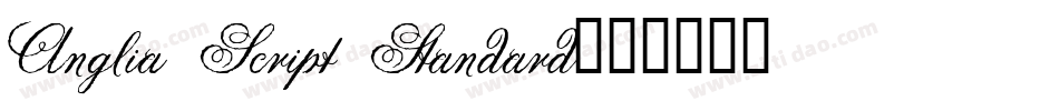 Anglia Script Standard字体转换
